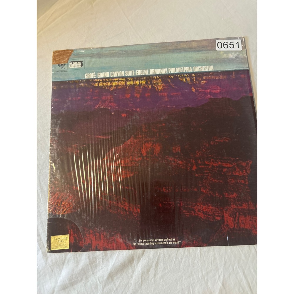 Columbia Grofe Grand Canyon Suite‎ Eugene Ormandy Vinyl LP 12" Black Stereo